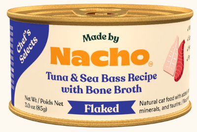Made By Nacho Flaked Tuna &amp; Sea Bass 3oz (Clearance $2.19)