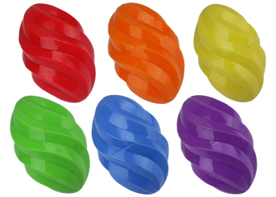 Multipet Ruff Spiral Football 6.5&quot;