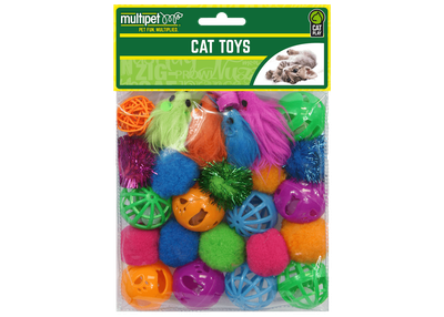 Multipet Ball &amp; Mice Value Pack 24ct