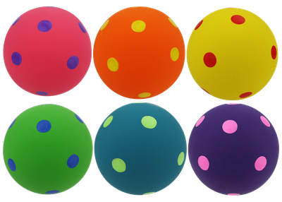 Multipet Polka Dot Latex Ball 4&quot;
