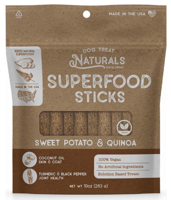 Dog Treat Naturals Sweet Potato &amp; Quinoa Sticks 10oz (Clearance $13.99)