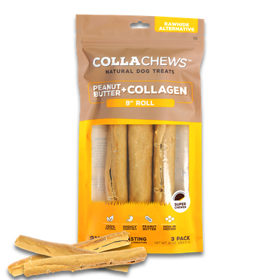Collachews PB + Collagen Roll 9&quot;