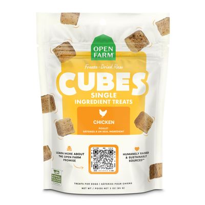 Open Farm Cubes Chicken 3oz (Clearance $14.99)