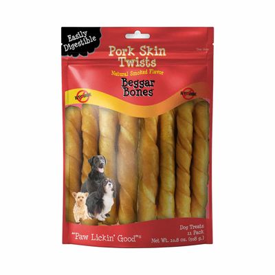 Savory Prime Beggar Bones Pork Skin Twists 11ct (Clearance $11.99)