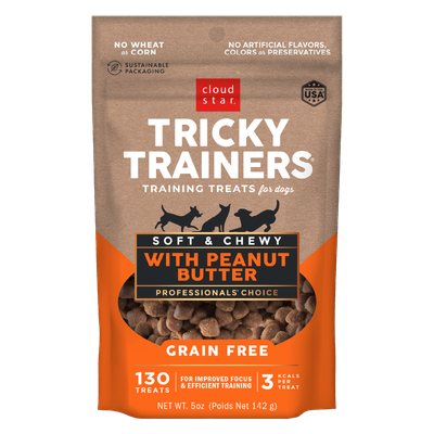 Cloud Star Tricky Trainers Soft &amp; Chew Peanut Butter 5oz