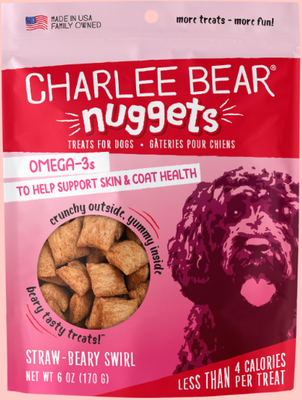 Charlee Bear Nuggets Straw - Berry Swirl 6oz