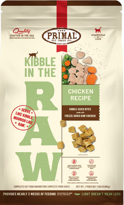 Primal Cat Kibble In The Raw Chicken 1.5lb
