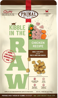 Primal Cat Kibble In The Raw Chicken 4lb