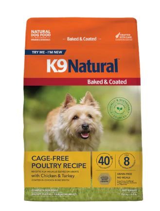K9 Natural Oven-Baked ドライフード 1kg×2 K9 Natural Oven-Baked ドライフード 1kg×2 Baked & Coated Dog Food