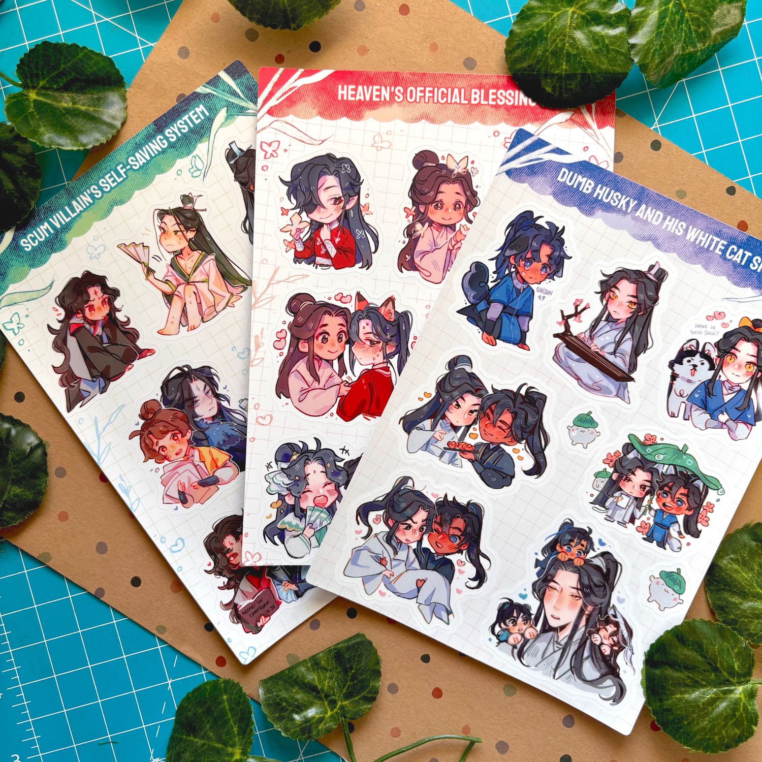 Danmei Sticker Sheets