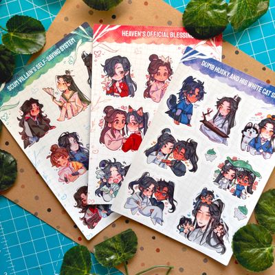 Danmei Sticker Sheets