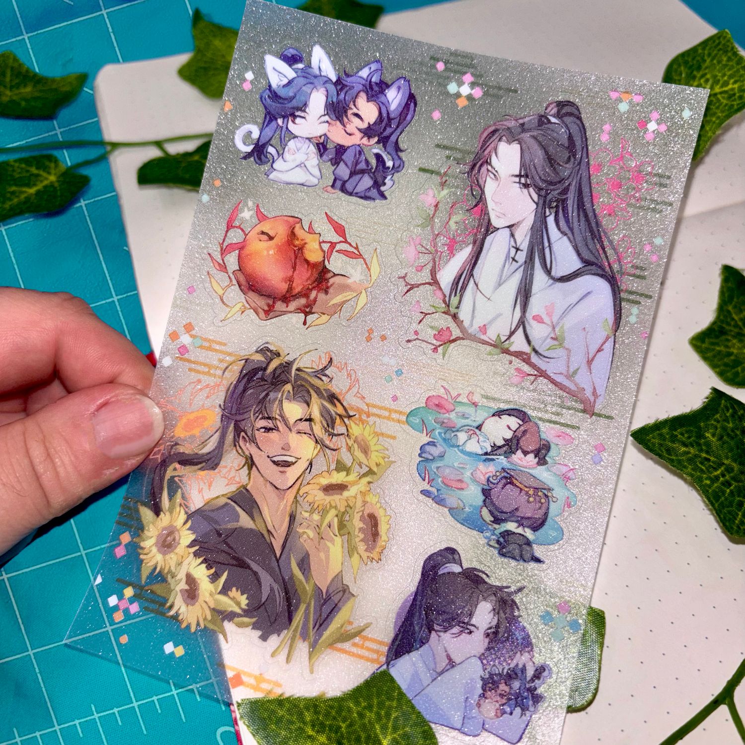 Erha Transparent Sticker Sheet