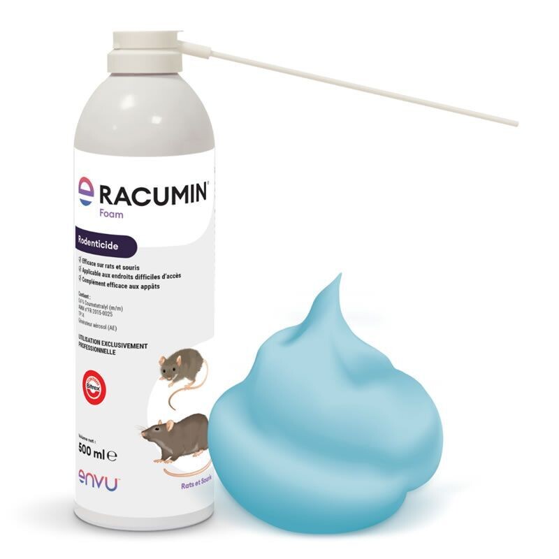 RACUMIN FOAM 500 ML RAT ET SOURIS (Usage Professionnel)