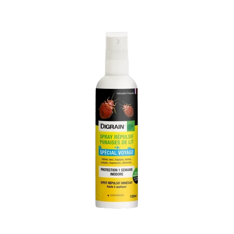 DIGRAIN - REPULSIF PUNAISES DE LIT SPECIAL VOYAGE 100 ML