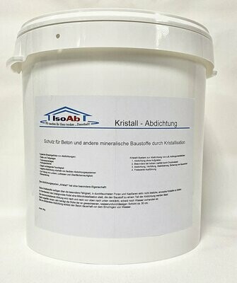 25kg IsoAb-Kristall® Schutz für Beton und andere mineralische Baustoffe durch Kristallisation