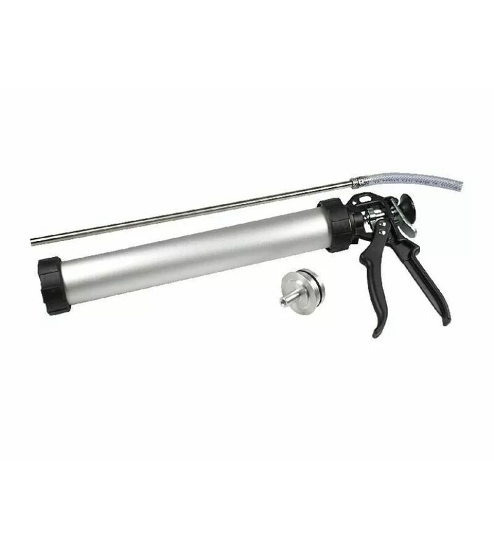 Alu Schlauchpresse mit 400mm lange Injektionslanze  für Injektionscreme mit 600ml Inhalt