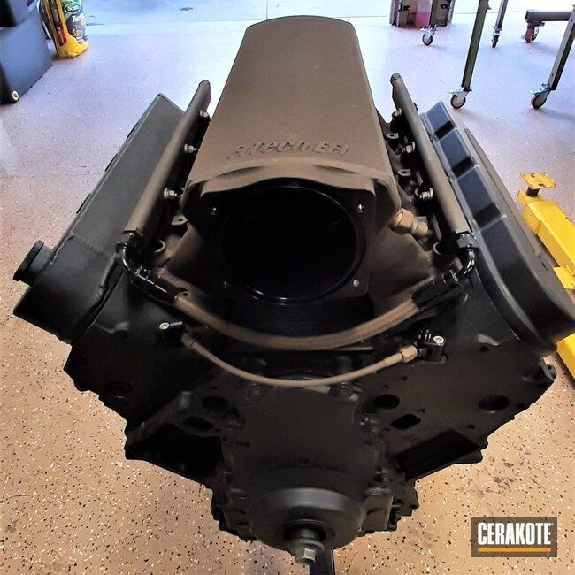 "BLOWER PIG 2" 427 STROKER LS STOCK BLOCK MONSTER STUDDED BLOWER EDITION MAX EFFORT FED CYLINDER HEAD PORTING-FULL CERAKOTE LONG BLOCK ONLY