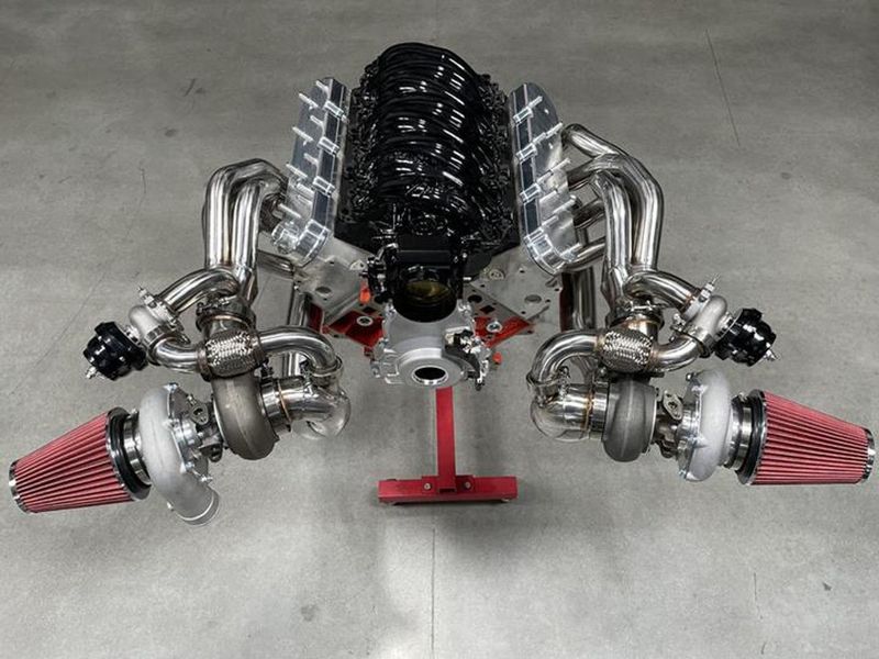 "BOOST MONKEY" 427 STROKER LS STOCK BLOCK MONSTER STUDDED TURBO - LONG BLOCK ONLY