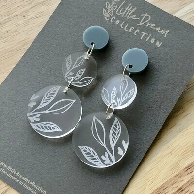 Botanical Circle Earrings