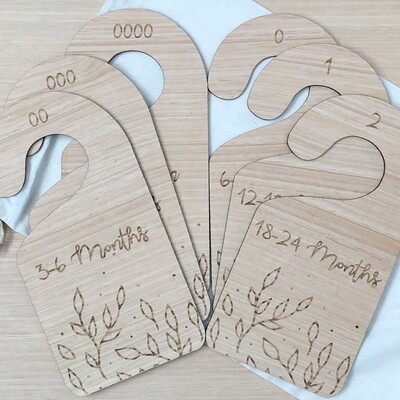 Wooden Baby wardrobe dividers