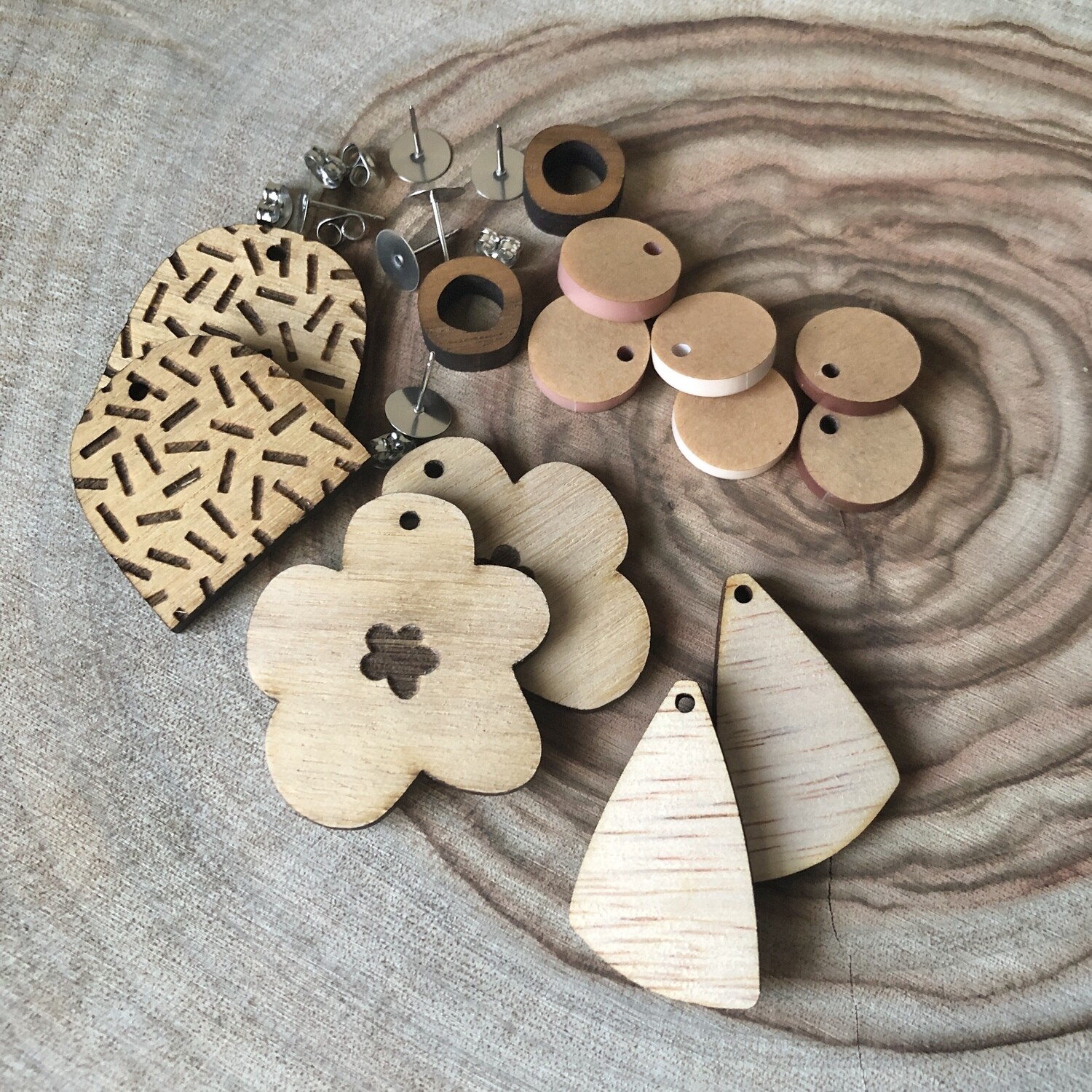 Wooden Earring Kit | Earring Kit | DIY earring kit