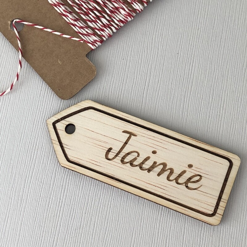 Personalised gift tags