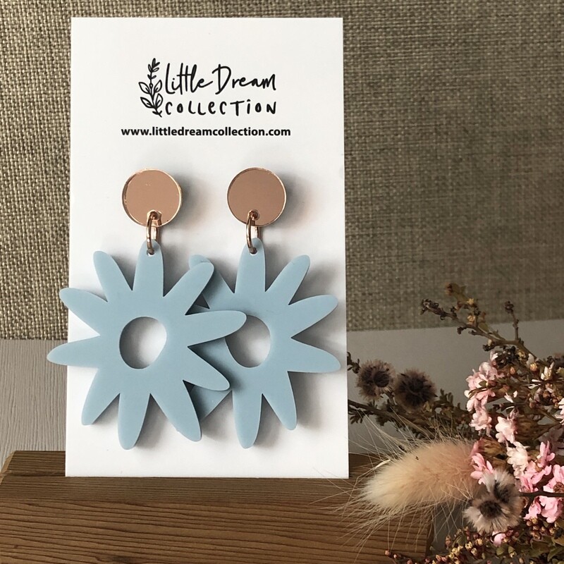 Blue flower dangles