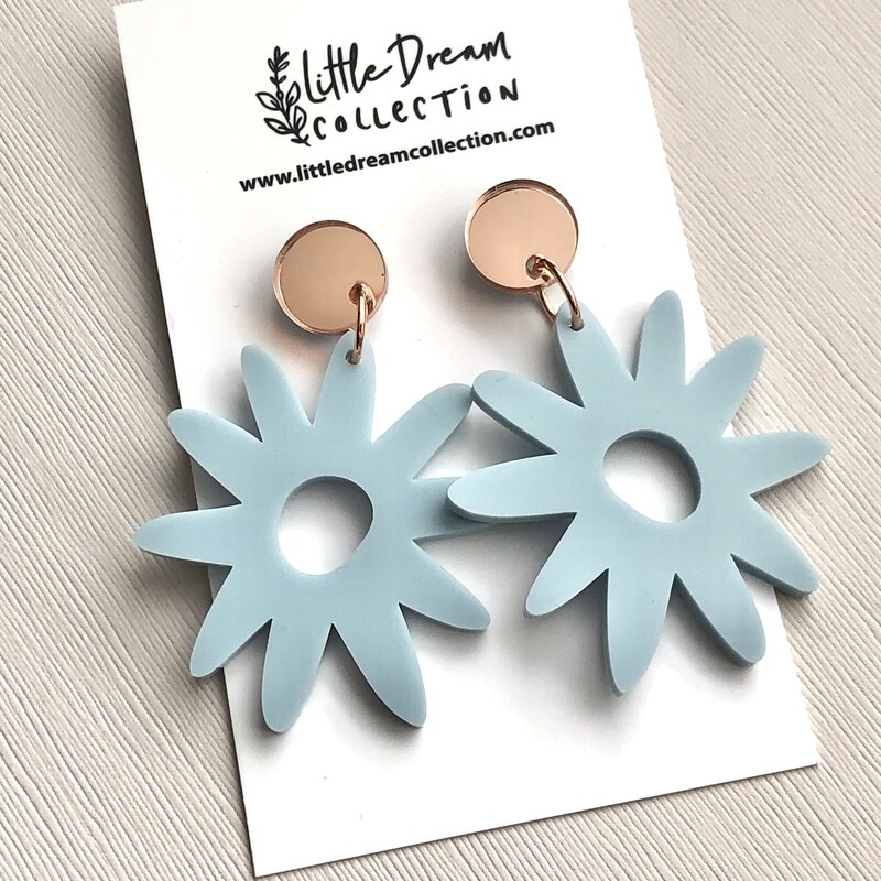 Blue flower dangles