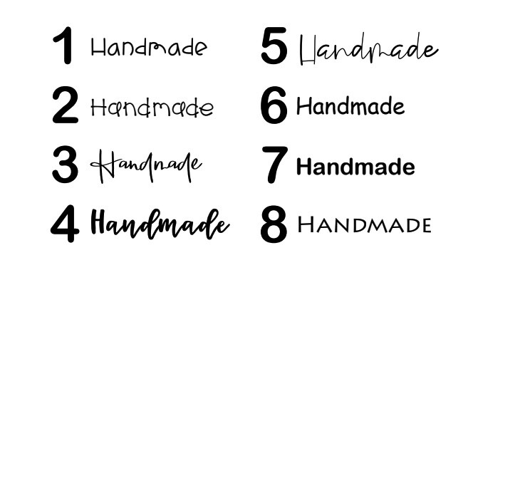 Sew On Personalised Acrylic Labels