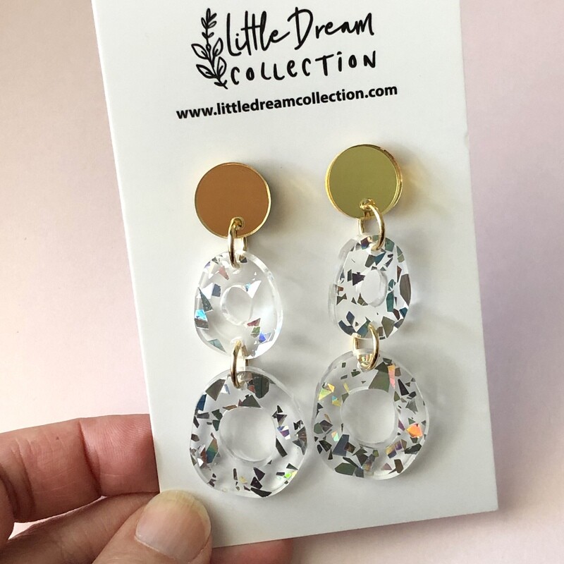 Holographic glitter Earrings