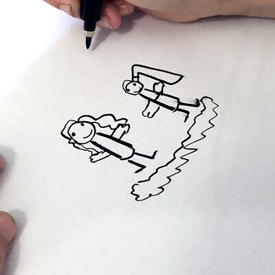 Custom Children's Drawing Card