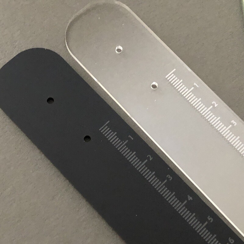 Try on hygiene sticks | earring measuring photo prop