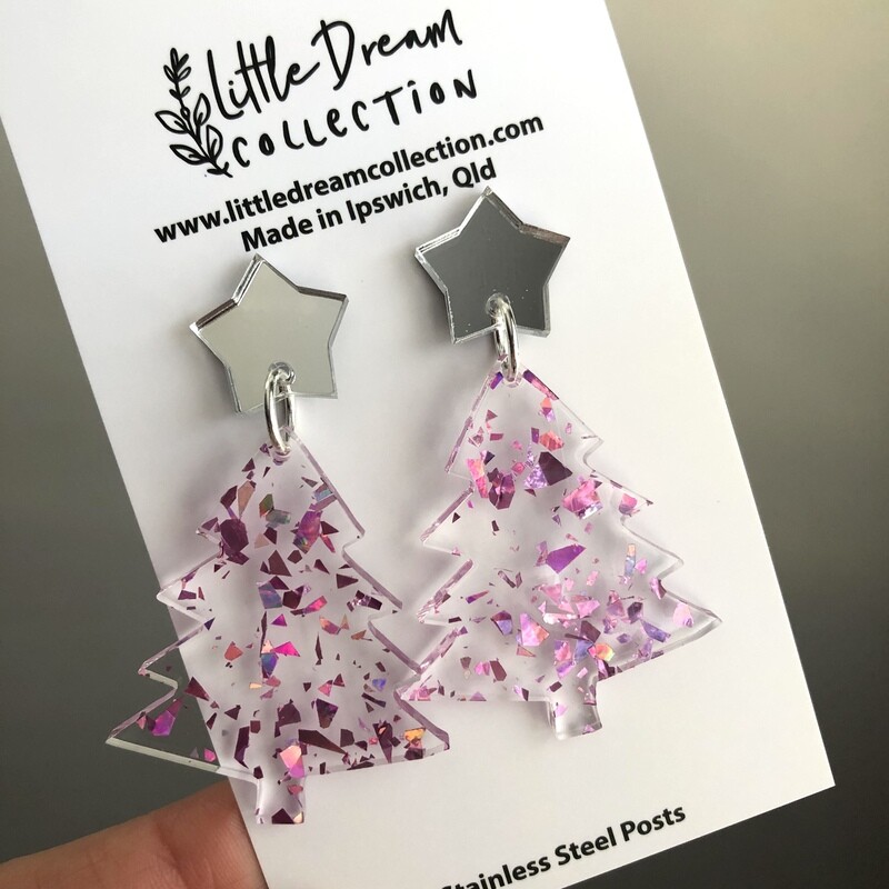 PINK SHARD Christmas trees