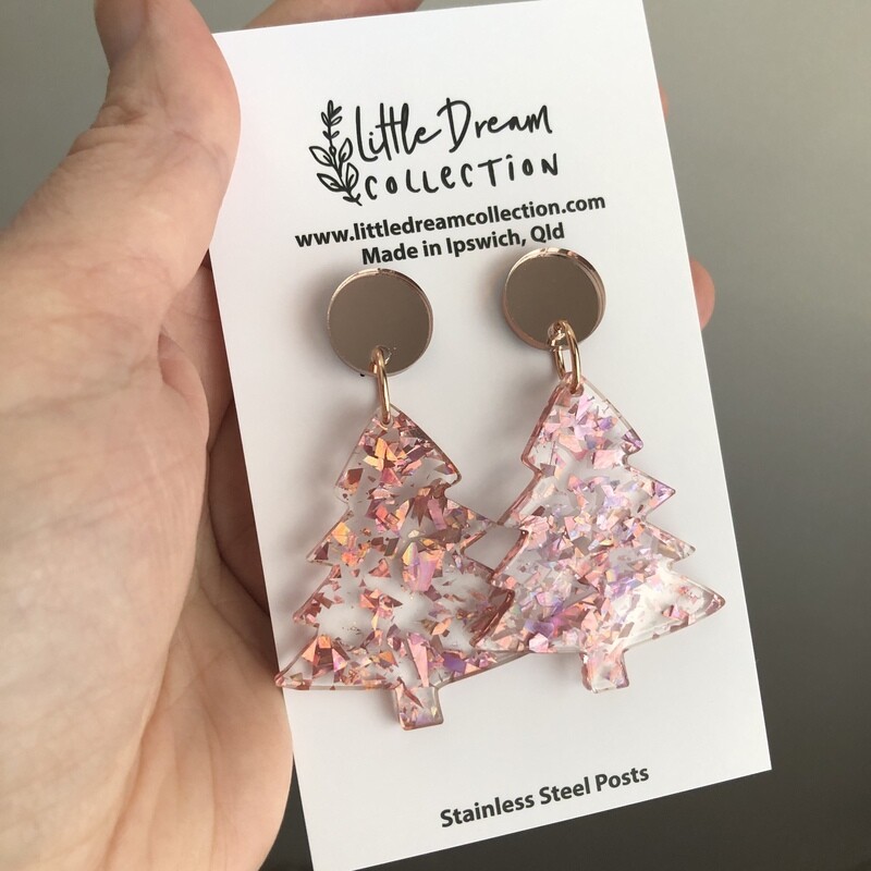 ROSE GOLD SHARD Christmas trees
