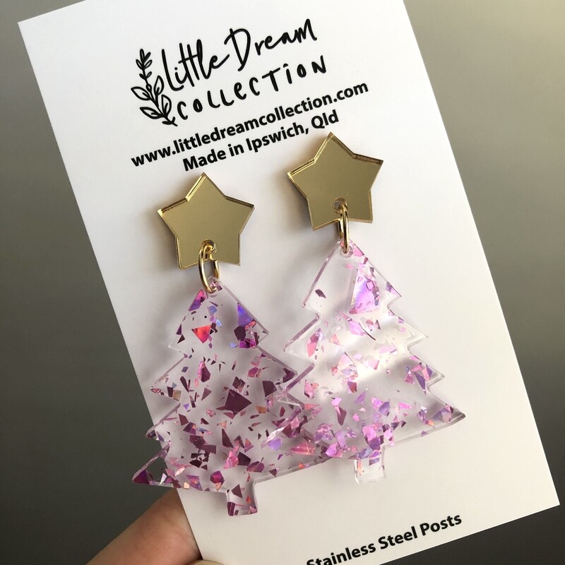 PINK SHARD Christmas trees
