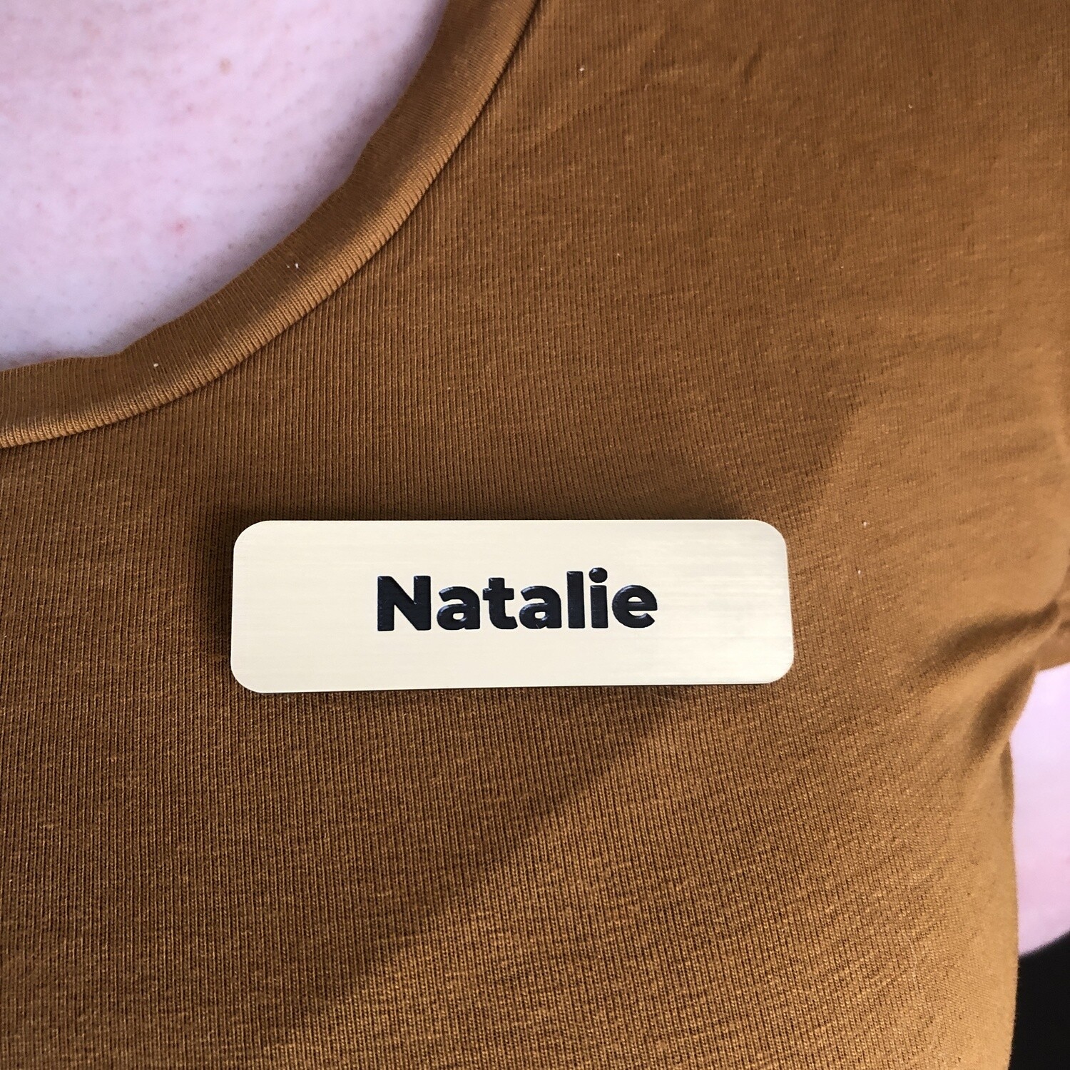 Metallic Name Badge | Custom Name Badge | Custom Staff Badge