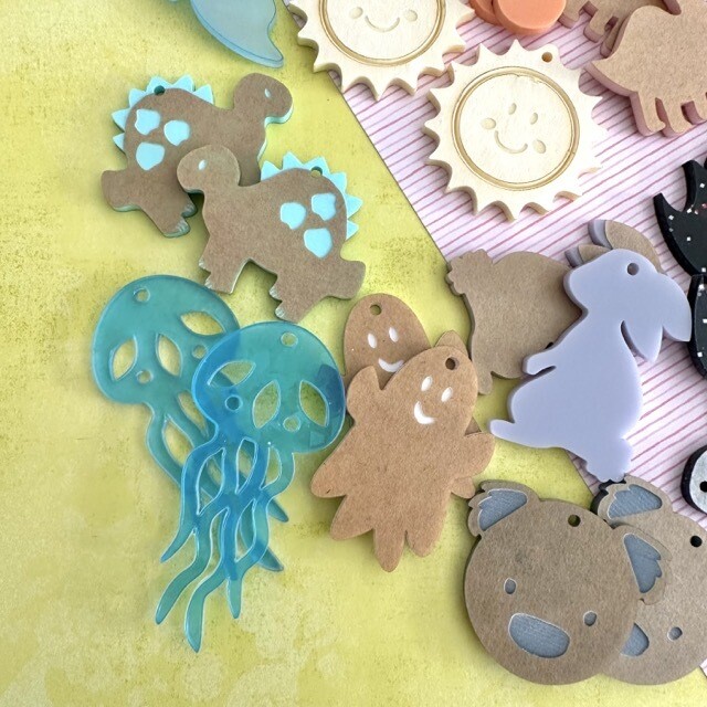 Animal Themed Acrylic Earring kit