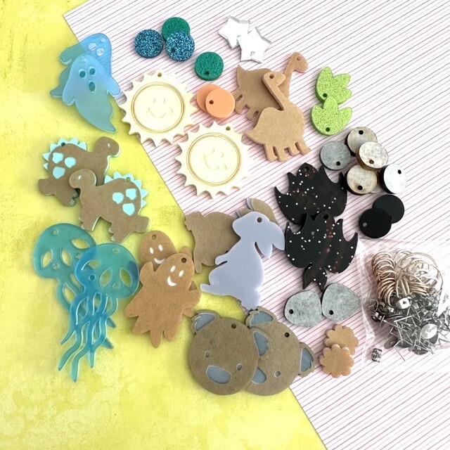 Animal Themed Acrylic Earring kit