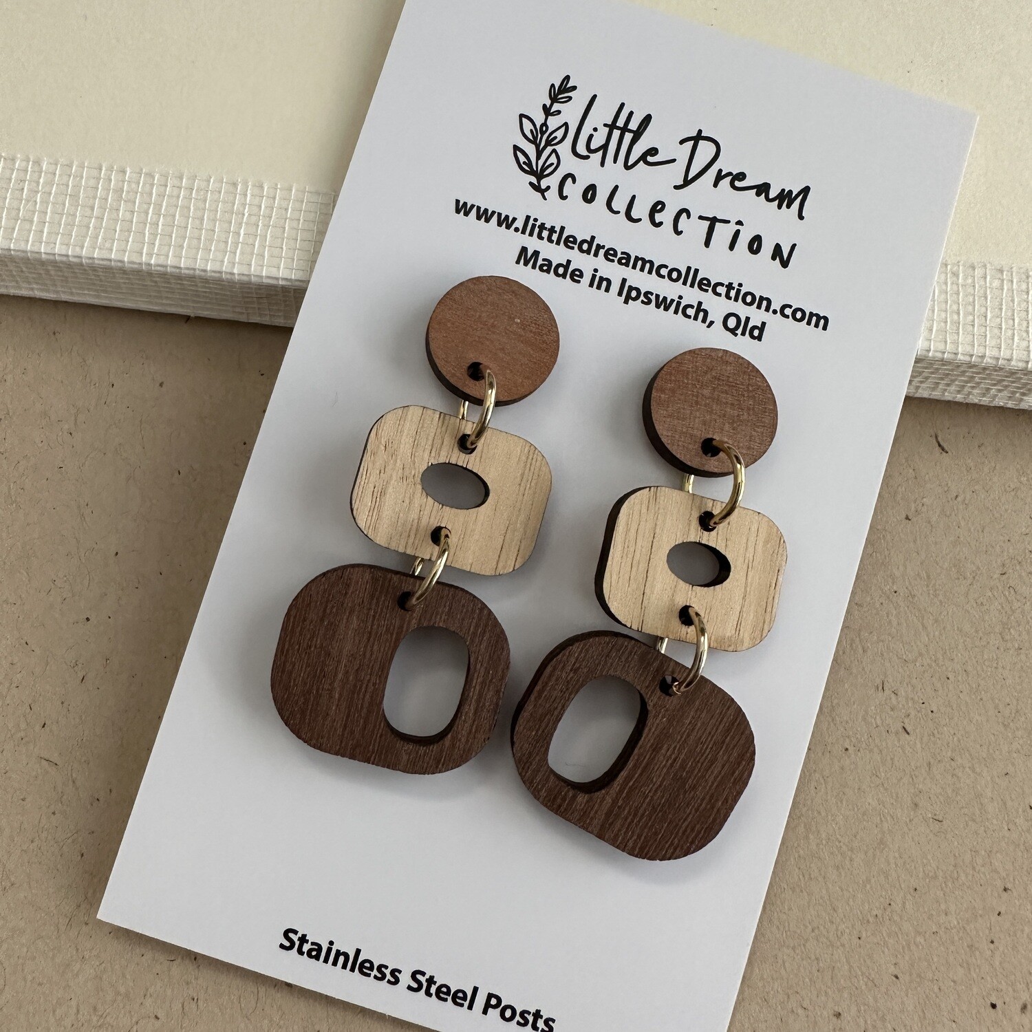 Retro Wooden earrings