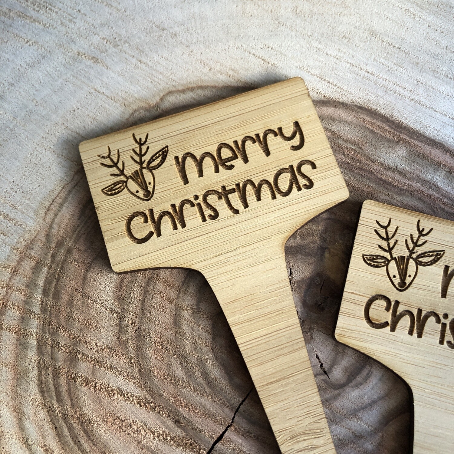 SET OF 10 Christmas Plant Stakes