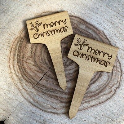 SET OF 10 Christmas Plant Stakes