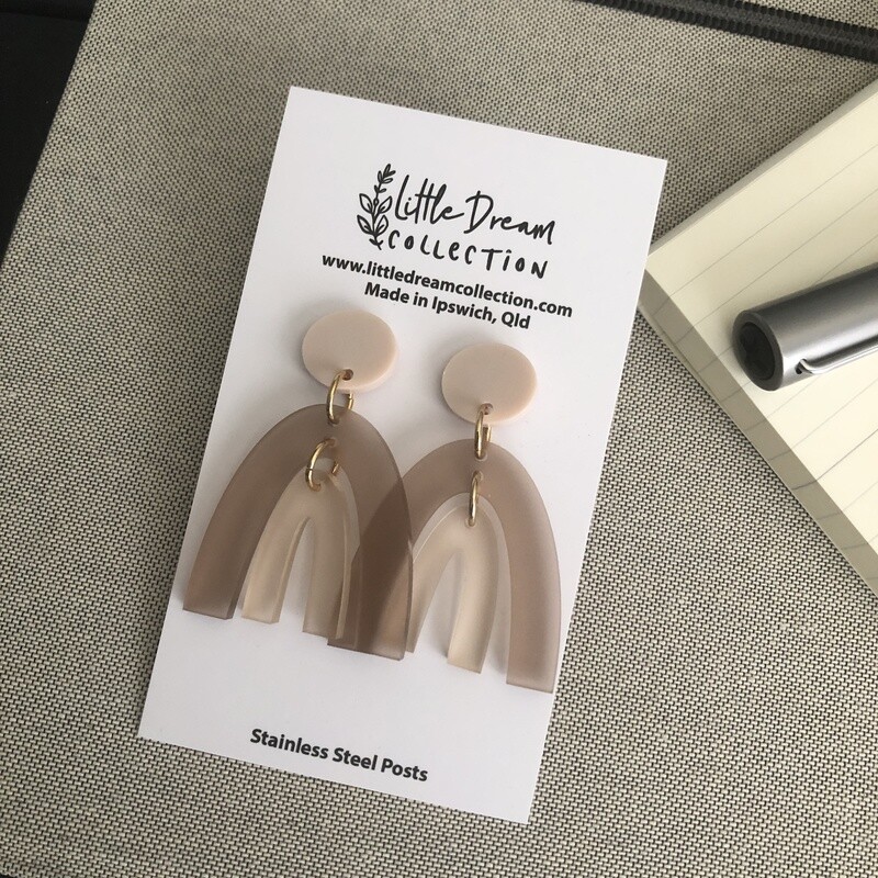 Cocoa Arch Earrings