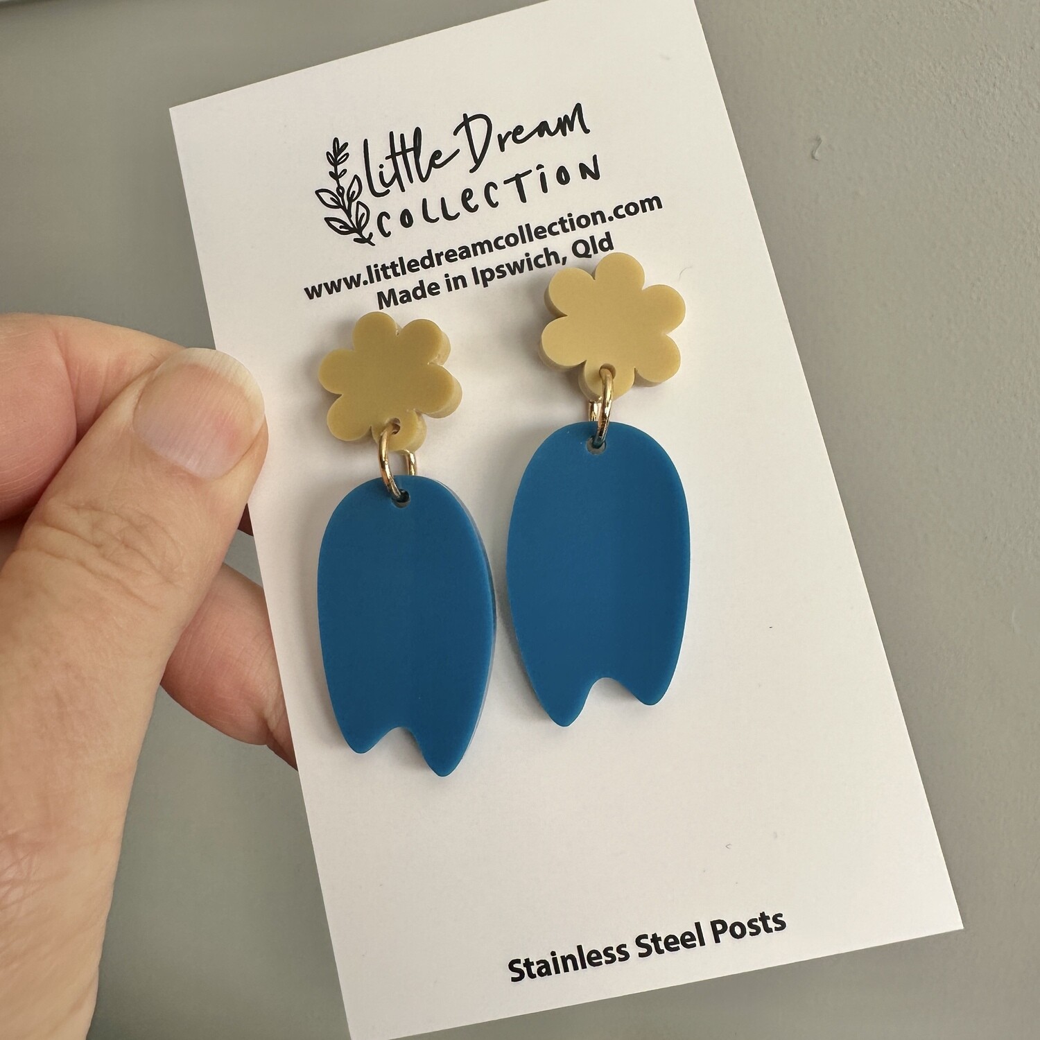 Fun flower petal earrings