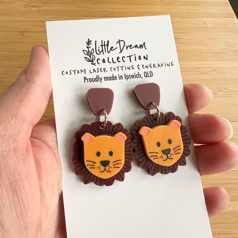 Lions Fan earrings