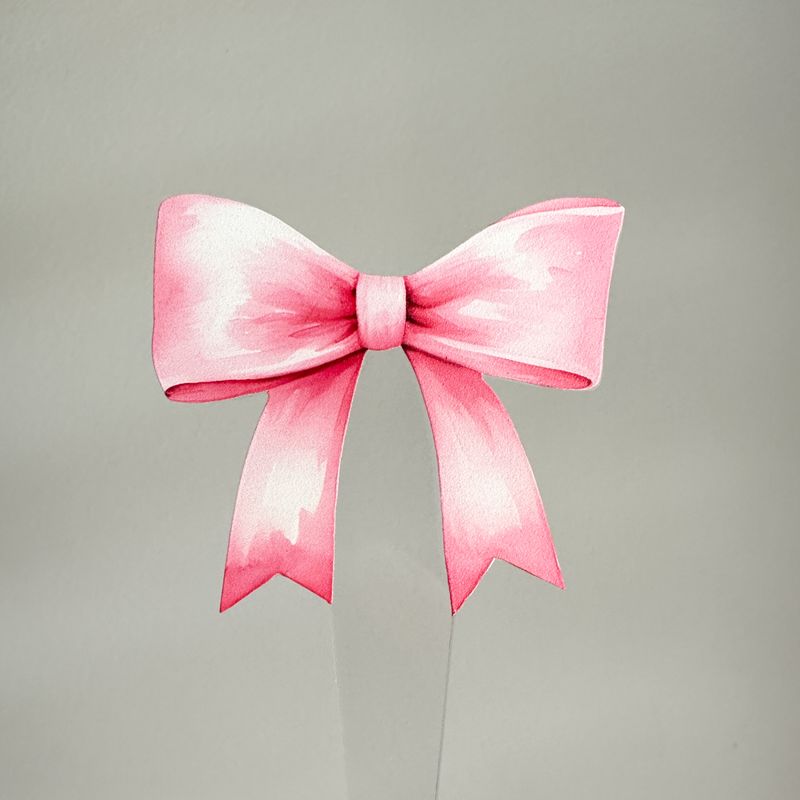 Bow cupcake toppers
