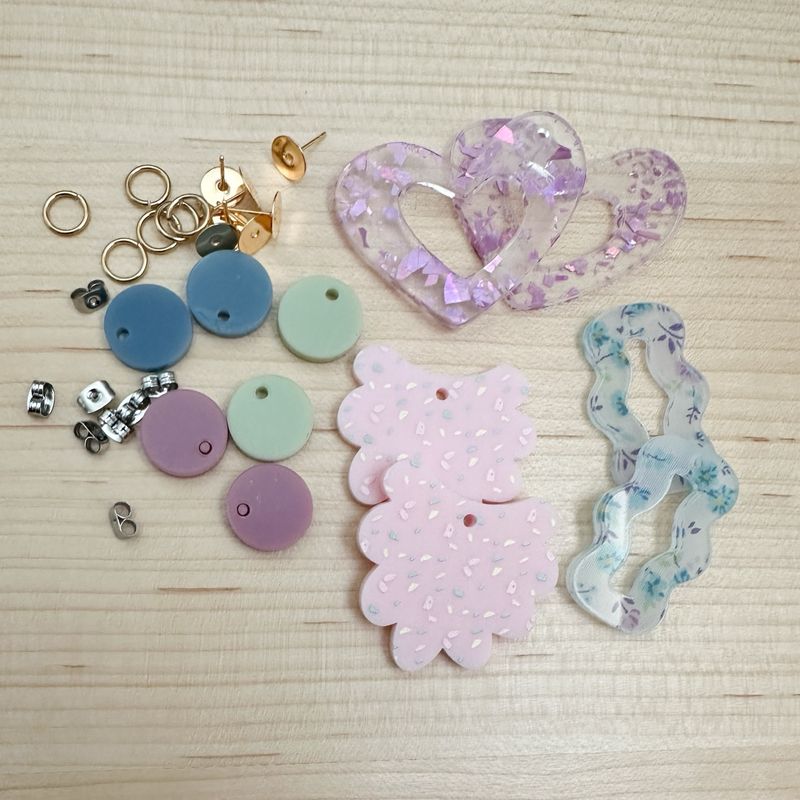 Acrylic EARRING KIT - Pastel Prints