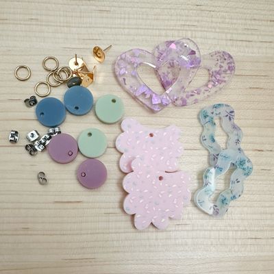 Acrylic EARRING KIT - Pastel Prints