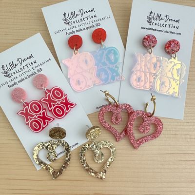 Valentines earrings