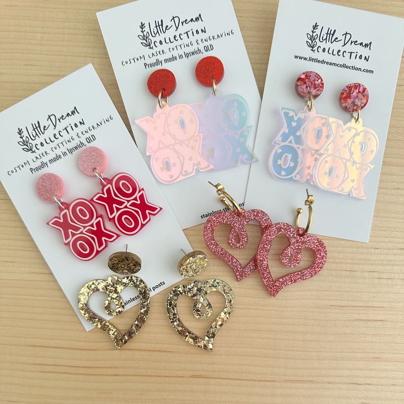 Valentines earrings