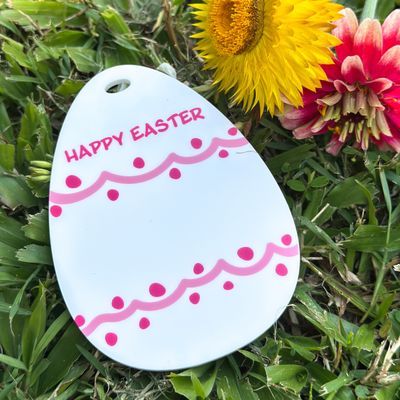 Personalised Easter Basket Tag - scallop